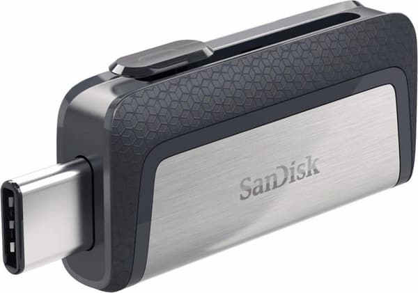 Sandisk Ultra Dual Drive USB Type-C USB-minne 32 GB USB Type-A / USB Type-C 3.2 Gen 1 (3.1 Gen 1) Svart, Silver