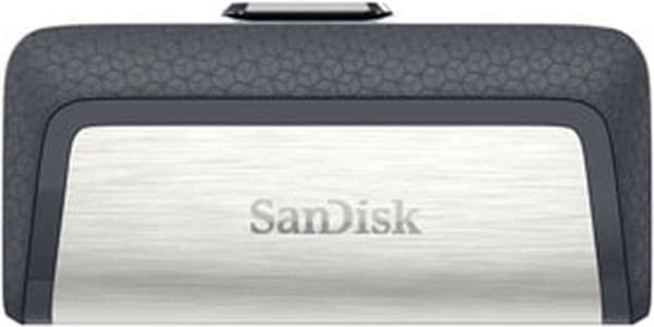 Sandisk Ultra Dual Drive USB Typ-C USB-minne 128 GB USB Typ-A / USB Typ-C 3.2 Gen 1 (3.1 Gen 1) Svart, Silver