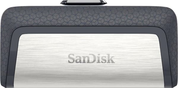 Sandisk Ultra Dual Drive USB Typ-C USB-minne 128 GB USB Typ-A / USB Typ-C 3.2 Gen 1 (3.1 Gen 1) Svart, Silver