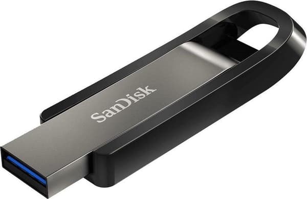 SanDisk Extreme Go USB-muistitikku 256 Gt USB Type-A 3.2 Gen 1 (3.1 Gen 1) Ruostumaton teräs Ruostumaton teräs