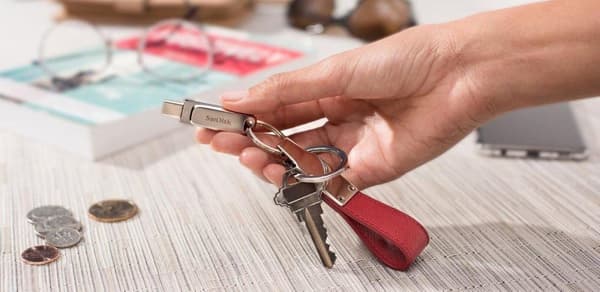 SanDisk Ultra Dual Drive Luxe USB-minne 1000 GB USB Type-A / USB Type-C 3.2 Gen 1 (3.1 Gen 1) Rostfritt stål