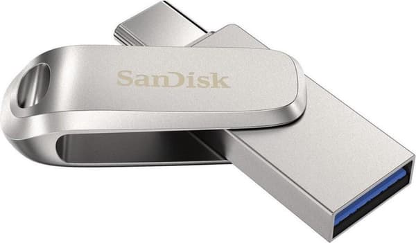 SanDisk Ultra Dual Drive Luxe USB-minne 1000 GB USB Type-A / USB Type-C 3.2 Gen 1 (3.1 Gen 1) Rostfritt stål
