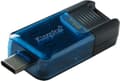 Miniatyrbild 1 av 4: Kingston Technology DataTraveler 80 USB-minne 64GB USB Type-C 3.2 Gen 1 (3.1 Gen 1) Svart - Blå (DT80M/64GB)