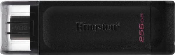 Kingston Technology 70 USB-minne 256 GB USB Type-C 3.2 Gen 1 (3.1 Gen 1) Svart (DT70/256GB)