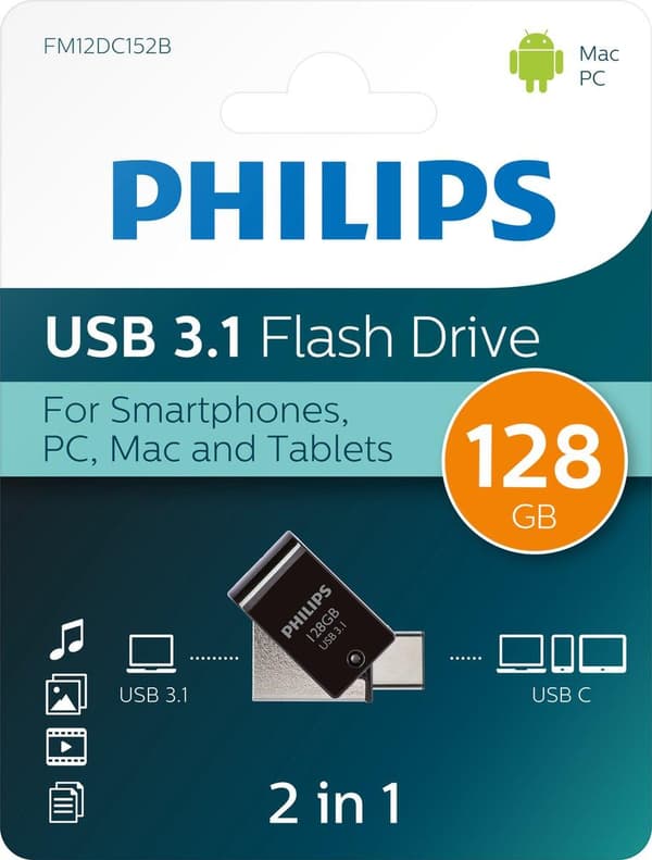 Philips Dual USB 3.1 128GB Type-C (FM12DC152B/00)