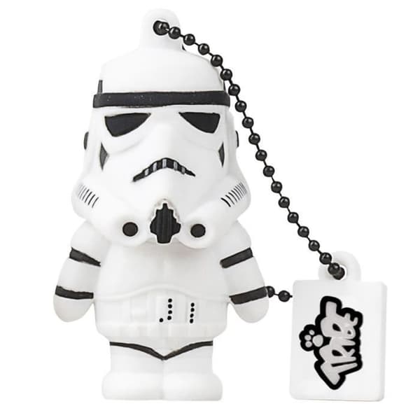 USB-nyckel - TRIBE - Star Wars Stormtrooper - 8GB kapacitet - Kepshållare - Eego intern programvara Svart, Vit