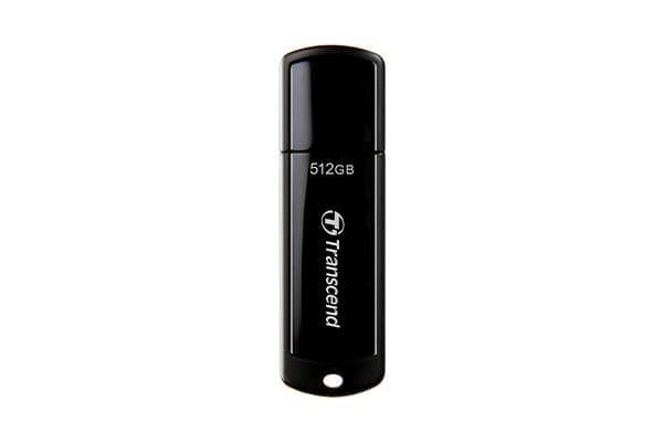 Transcend JetFlash 700 - USB-flashstasjon - 512 GB - USB 3.1 Gen 1 - svart