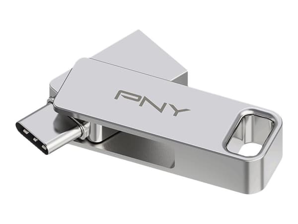 PNY Duo-Link - USB-flashstasjon - 256 GB - USB 3.2 Gen 1 / USB-C