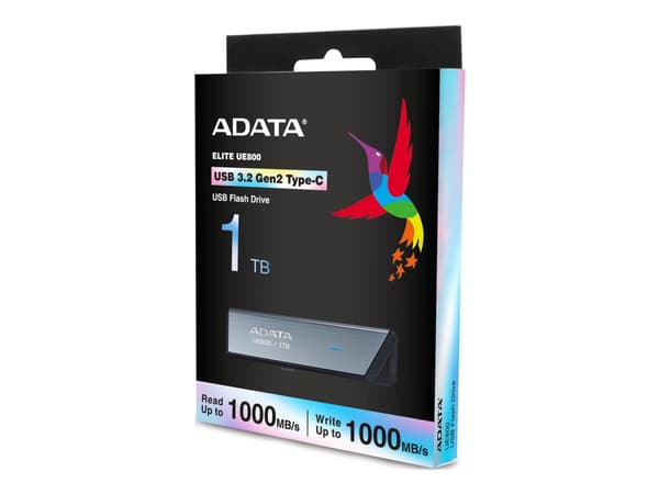 ADATA UE800 - USB flash-enhet - 1 TB - USB-C 3.2 Gen 2 - silver Silver