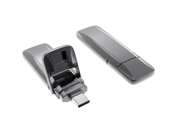 Xlyne 7612800 USB-muistitikku 128 GB Grau 7612800 USB-C® USB 3.2 (Gen 2) (7612800)