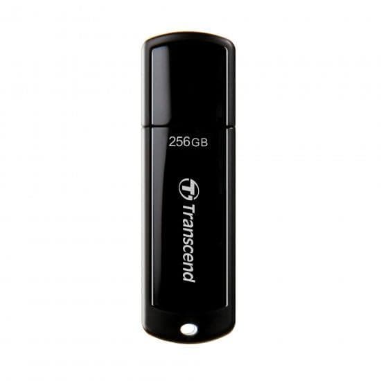 Transcend JetFlash 700 - USB-minne - 256 GB - USB 3.1 Gen 1 - svart