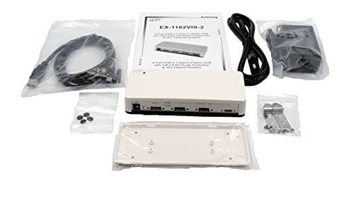 EXSYS EX-1182VIS-2 Interface Hub USB 3.2 Gen 1 (3.1 Gen 1) Type-B Beige (EX-1182VIS-2)
