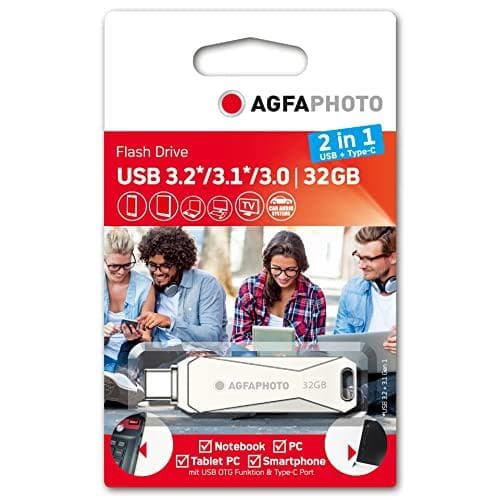 AgfaPhoto USB 3.0 2in1 32GB USB TypeC (10542N)