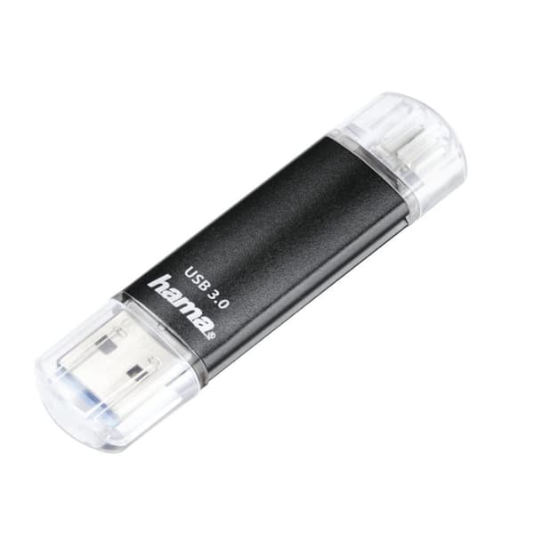 Hama Laeta Twin USB Stick 128 GB USB Type-A / Micro-USB 3.2 Gen 1 (3.1 Gen 1) sort (00181099) Sort