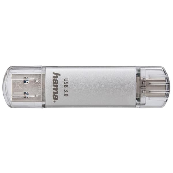 Hama "C-Laeta" - USB-minne - 128GB - USB 3.1 Gen 1 / USB-C - silver (00213109)