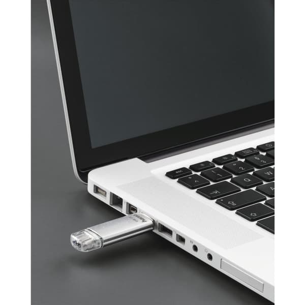 Hama "C-Laeta" - USB-minne - 128GB - USB 3.1 Gen 1 / USB-C - silver (00213109)