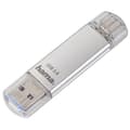 Miniatyrbild 1 av 5: Hama "C-Laeta" - USB-minne - 128GB - USB 3.1 Gen 1 / USB-C - silver (00213109)