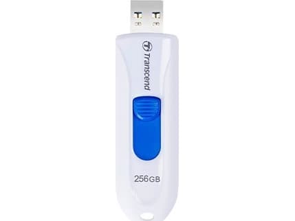 Transcend JetFlash 790 - USB-flashstasjon - 256 GB - USB 3.1 Gen 1 - hvit