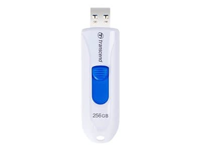 Transcend JetFlash 790 - USB-flashstasjon - 256 GB - USB 3.1 Gen 1 - hvit Hvit
