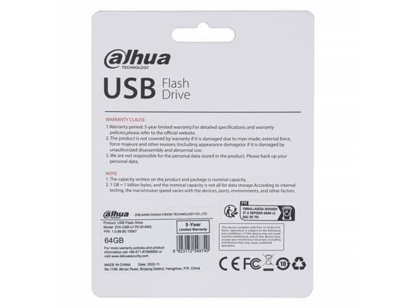 USB-U176-20-64G USB 2.0-pinne 64GB