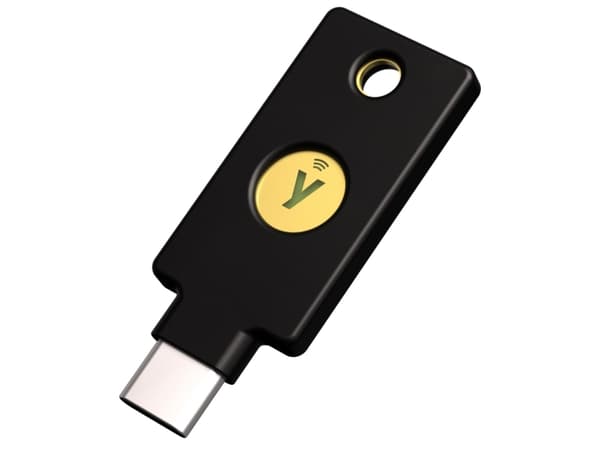 Yubico 5060408465301, Musta, Google account, Microsoft account, Salesforce.com, AWS Identity and Access Management (IAM), Duo Security, Forgerock, Id