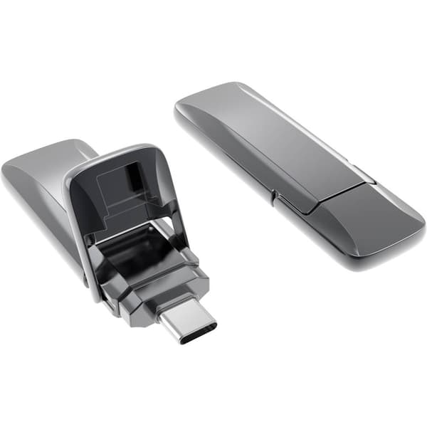 Xlyne 7612800 USB-minne 128 GB Grå 7612800 USB-C® (USB 3.2 Gen 2)