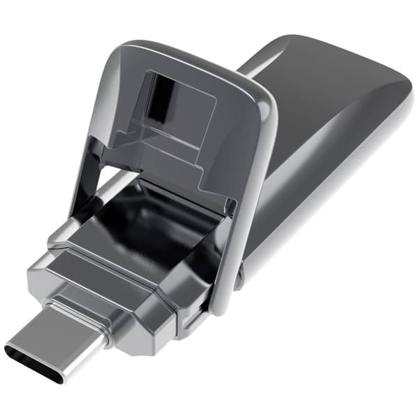 Xlyne 7651200 USB-minne 512 GB Grå 7651200 USB-C® (USB 3.2 Gen 2)