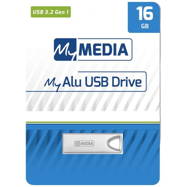 MyMEDIA My Alu USB 3.2 Gen 1 Drive USB-minne 16 GB Silver 69275 USB 3.2 Gen 1