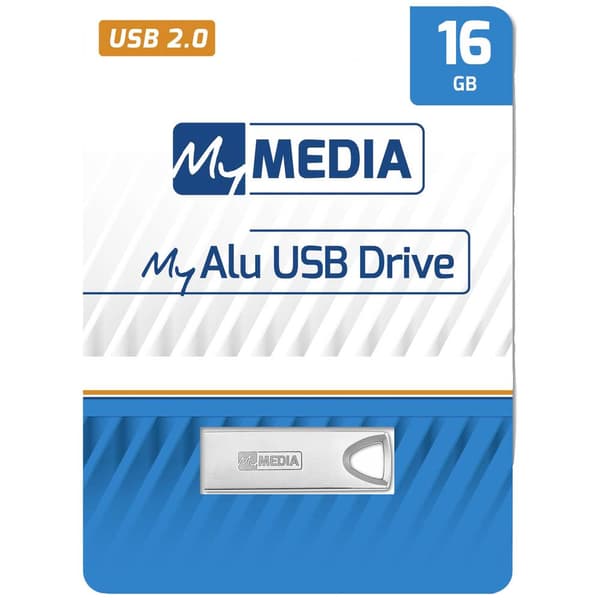 MyMEDIA My Alu USB 2.0 Drive USB-minne 16 GB Silver 69272 USB 2.0