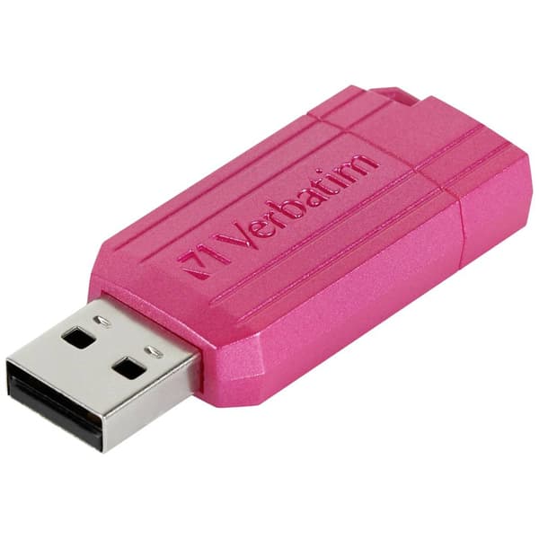 Verbatim USB DRIVE 2.0 PINSTRIPE USB-minne 128 GB Rosa 49460 USB 2.0 Rosa