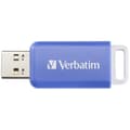 Miniatyrbild 1 av 4: Verbatim V DataBar USB 2.0 Drive USB-minne 64 GB Blå 49455 USB 2.0