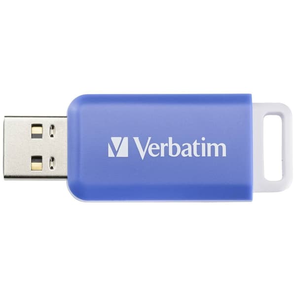 Verbatim V DataBar USB 2.0 Drive USB-minne 64 GB Blå 49455 USB 2.0 Blå
