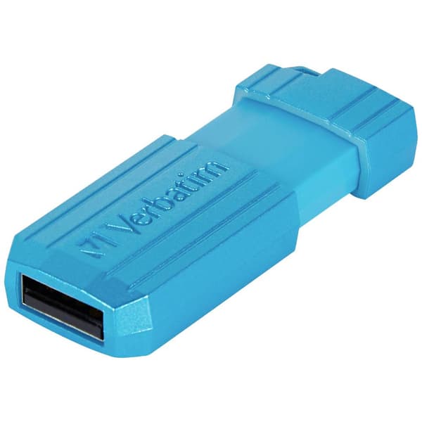 Verbatim USB DRIVE 2.0 PINSTRIPE USB-minne 64 GB Blå 49961 USB 2.0