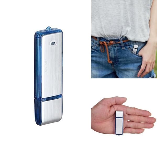 Aibecy 8GB digital röstinspelare USB-minne Spy Recorder Flash Drive Digital 18 timmars inspelning Uppladdningsbar för-57