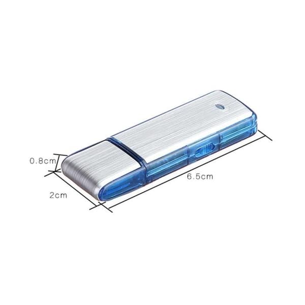 Aibecy 8GB digital röstinspelare USB-minne Spy Recorder Flash Drive Digital 18 timmars inspelning Uppladdningsbar för-57