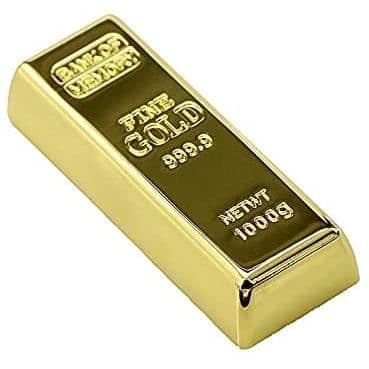 64GB USB 2.0 Flash Drive Metal Bullion Gold Bar Shape Pendrive Minnen Pendrive[604]