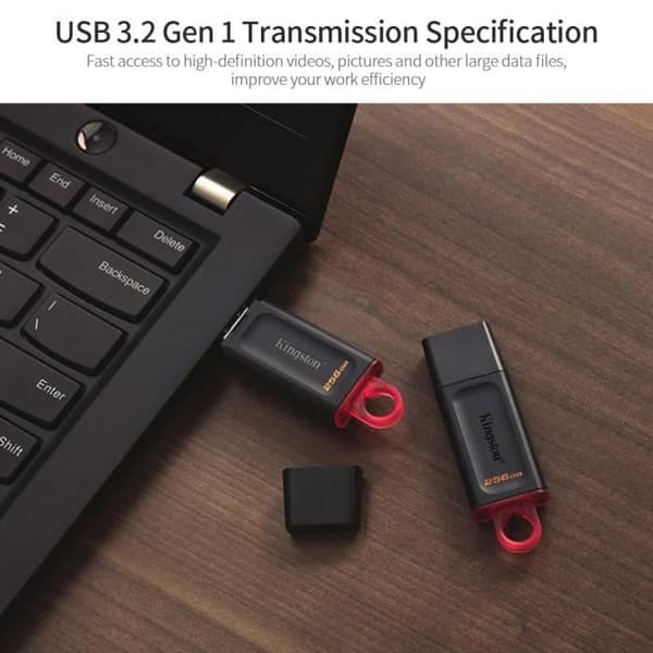 USB-minne - Kingston - DTX - 128 GB - USB 3.2 Gen 1 - Skyddskåpa