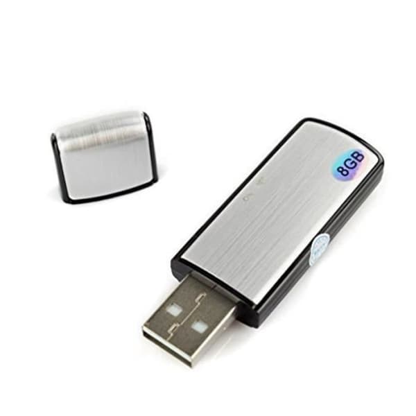 Spy Recorder USB Key 8 GB digital diktafon 192 KBPS 120 timmars inspelning R154