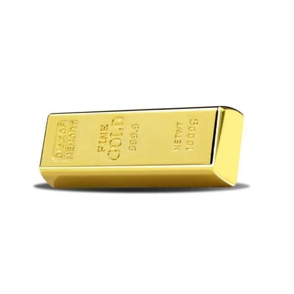 64GB USB 2.0 Pendrive USB Flash Memory Stick Gold Bar Metal