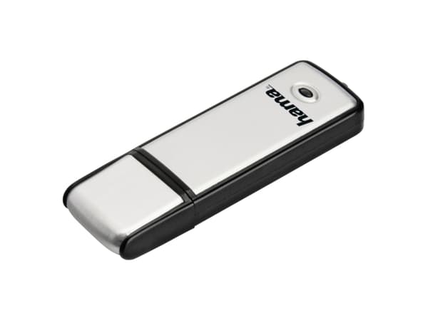 Hama Fancy, 16 GB, 2.0, 10 MB/s, Med lokk, Sort, Sølv Sort, Sølv
