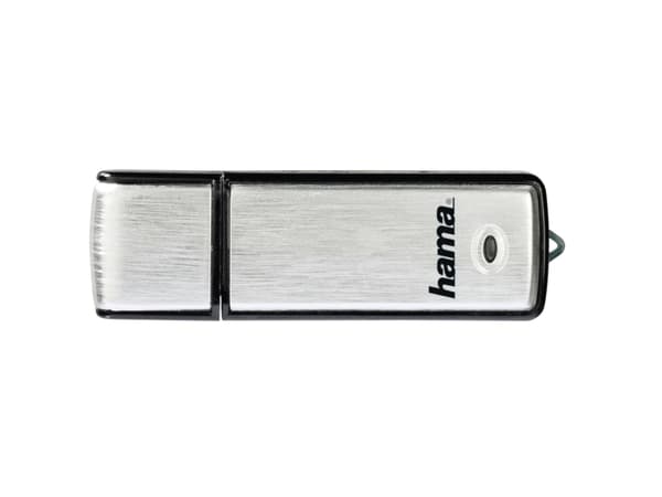 Hama Fancy, 64 GB, 2.0, 10 MB/s, Med lokk, Sort, Sølv