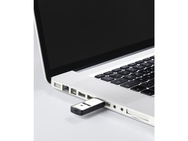 Hama Fancy, 64 GB, 2.0, 10 MB/s, Med lokk, Sort, Sølv