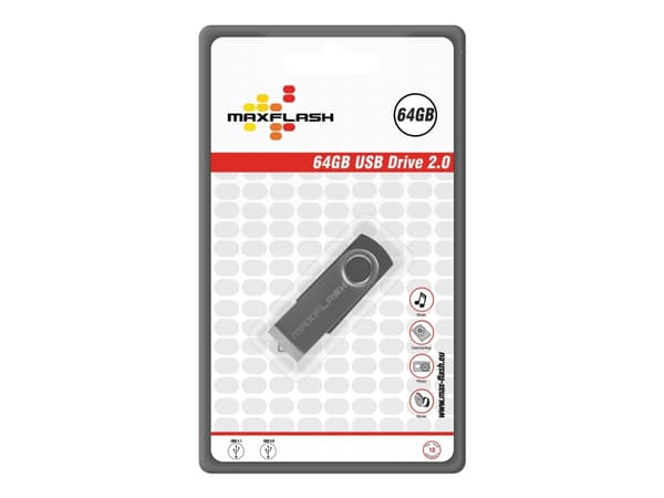MAXFLASH - USB-flashstasjon - 64 GB - USB 2.0