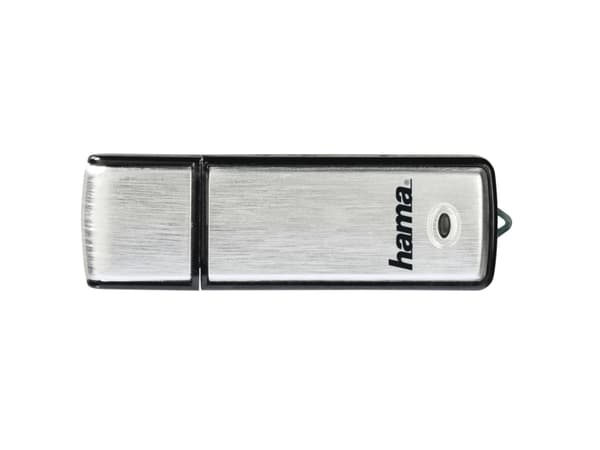 Hama Fancy, 128 GB, USB Type-A, 2.0, 10 MB/s, Keps, Svart, Silver