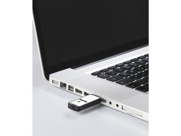 Hama Fancy, 128 GB, USB Type-A, 2.0, 10 MB/s, Keps, Svart, Silver