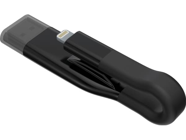 Emtec iCOBRA2, 32 GB, USB Type-A / Lightning, 3.2 Gen 1 (3.1 Gen 1), Med lokk, Sort Sort