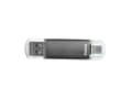Miniatyrbilde 4 av 5: Hama Laeta Twin, 128 GB, 2.0, 15 MB/s, Med lokk, Grå