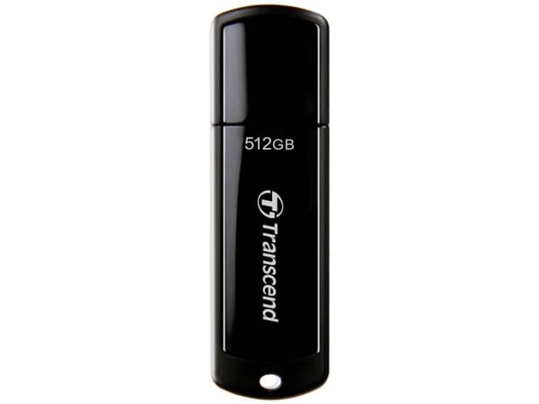 Transcend JetFlash 700 - USB-flashstasjon - 512 GB - USB 3.1 Gen 1 - svart