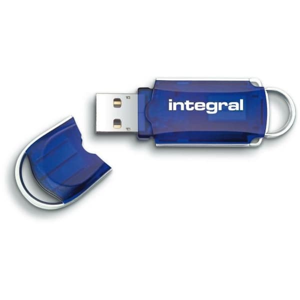 INTEGRAL Courier USB-nyckel - 64 GB - USB 2.0 - Blå