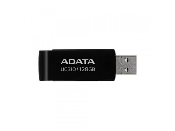 ADATA UC310, 128 GB, USB A-tyyppi, 3.2 Gen 1 (3.1 Gen 1), 100 MB/s, Taittuva, Musta